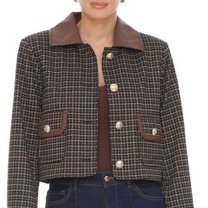 NWT Bagatelle Collection New York Women's Multicolor Tweed Blazer